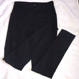 solid black leggings